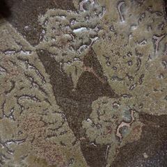 ②立体的な釉薬で模様を描いた　特大大皿　陶器　作家物　窯印ありの画像