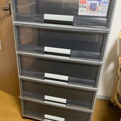 ローラー付き　5段収納ケース　⑥