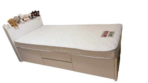 【済】ニトリ　シングルベッド&マットレス