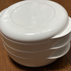 タッパー電子レンジ用、重ね調理器具の画像
