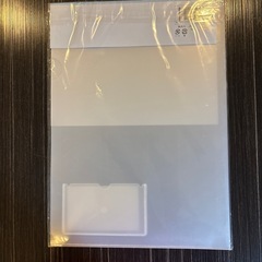 A4クリアホルダー名刺ポケット付の画像