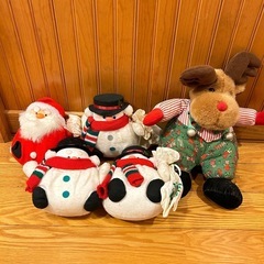 サンタ　スノーマン　トナカイ　ぬいぐるみ