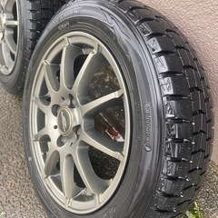 スタッドレスタイヤ&ホイール4本セット（14インチ）の画像