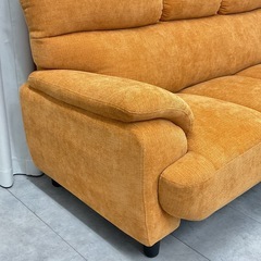 KE-1【新入荷 アウトレット品】ロゼ 3シーターソファ オレンジ