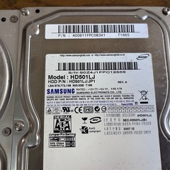 3.5インチ内蔵ハードディスク2台セットの画像