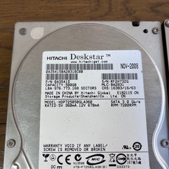 3.5インチ内蔵ハードディスク2台セットの画像