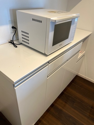 ニトリキッチンカウンター(レジューム 150TH-R WH)