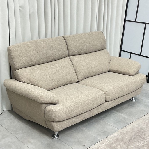 KE-3【新入荷　リサイクル品】ニトリ　Nポケット　A13 3シーターソファ　ベージュ