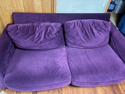 紫 160cm程 ソファー