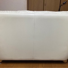 ソファ 2人掛け 白 肘掛け コンパクト 一人暮らし 二人暮らし 新生活  座椅子 家具  安い おしゃれの画像