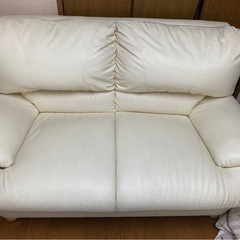 ソファ 2人掛け 白 肘掛け コンパクト 一人暮らし 二人暮らし...