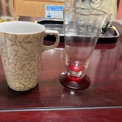 昭和レトロ　ソーダグラス　マグカップ　2個