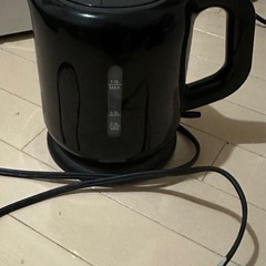 [山善] 電気ケトル 電気ポット 1.0L 黒 沸騰自動OFF機...