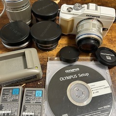 OLYMPUS PEN e-PL2 広角レンズ3つ　望遠レンズ1...