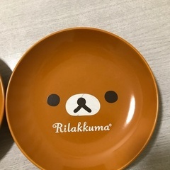 リラックマ　平皿（茶色）2枚の画像
