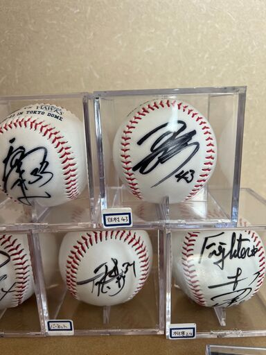 直筆サインボール プロ野球 まとめて 7セット 日本ハム　Fighters 日ハム歴代選手 直筆サインボール 球団公式球 - メルカリ