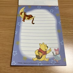 くまのプーさん　メモ帳（自宅保管品）の画像