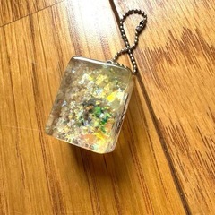 ⑳将棋キーホルダー しんぷる キラキラ アクリル クリアの画像