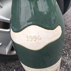 置物フランスワインラベル風デザイン陶器の画像