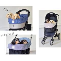 スノウドロップ デニム 犬用 カートカバーの画像