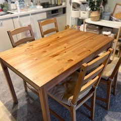 【本日まで‼️】IKEA JOKKMOKK ヨックモック ダイニングテーブル&チェアの画像