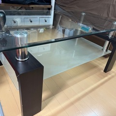 【引っ越し大セール】ガラステーブル