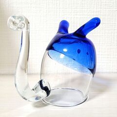 琉球ガラス ねこいっぷくジョッキ 招き猫 ガラスジョッキ ふきがらすの画像