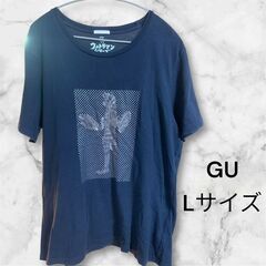 GU ウルトラマンシリーズ コラボTシャツ Lサイズ ブラック メンズ