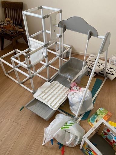 ヤトミ おりたたみわんぱくスライダージム ブランコ付き