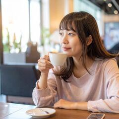 AI画像　日本人女性（カフェ）３００円