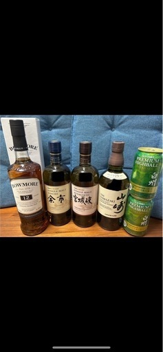 ボウモア 12年　700ml　箱付き 余市　700ml 宮城峡　700ml 山崎　700ml 白州缶ハイボール