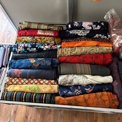 古着、浴衣、着物、帯、生地等　メダカ、ヌマエビ、姫睡蓮始めました700円〜 の画像