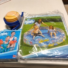 Bestway 丸型プール(152×30)とアームヘルパー　浮き...