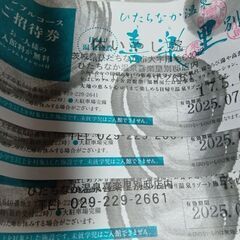 ひたちなか温泉喜楽里別邸ご招待券4枚の画像