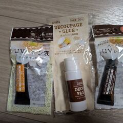 レジン液＆デコパージュ液＆プラバンB4サイズの画像