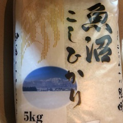 魚沼産　こしひかり　5kg お米　①