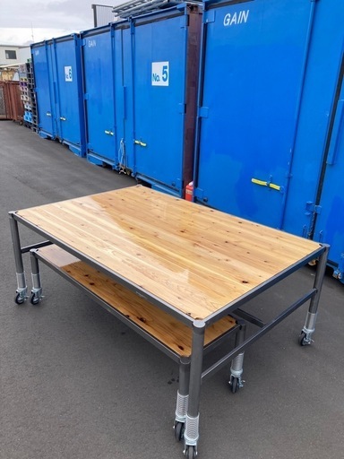 パンチングメタル製 テーブル サイドテーブル 陳列台 什器 金属 インテリア