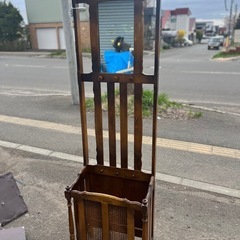 オールドカリモク　ハンガー　傘立て