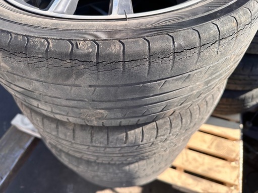 アルミ　ホイールタイヤセット　4本　タイヤサイズ165/55R14