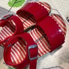 ビルケンシュトック　サンダル 赤　15.0cm
