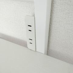 ニトリ　システムデスク　PC机　コンセント付き　の画像