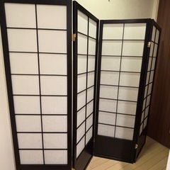 パーテーション、4連衝立