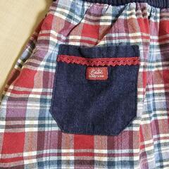 【110】ファミリア FAMILIA エフダッシュ チェックワンピース 子供服の画像
