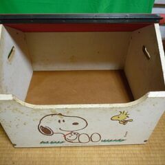 家型木製おもちゃ箱の画像