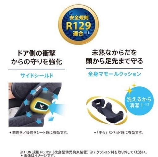 【美品】アップリカ フラディア グロウ ISOFIX セーフティープラス プレミアム カスケイドネイビー