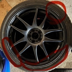 work18インチタイヤ付きホイール 225/40R18 5x100PCD100の画像