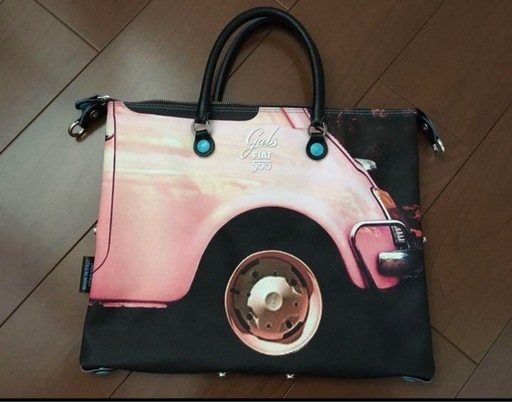 Gabsガブス限定FIATフィアット500コラボ 本革3wayバッグ オンライン