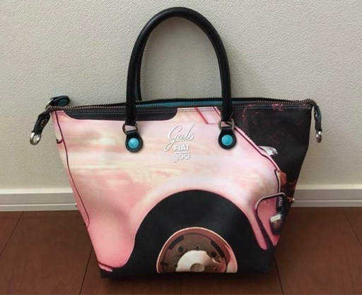 Gabsガブス限定FIATフィアット500コラボ 本革3wayバッグ オンライン