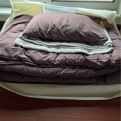 ふとん4点セットカバー付き1組　美品(2組ございます)