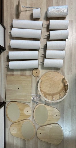 キャットタワー SUMIKA キミの木シリーズ 突っ張り型 木製 猫 爪研ぎ